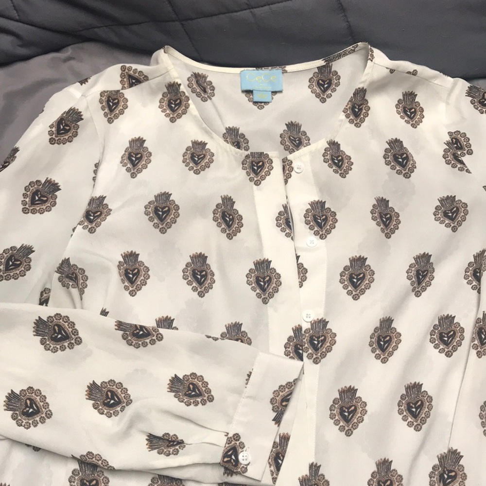 Semi sheer blouse